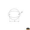 Led all round anchor light Gemini 360° black color height 90 mm - H mm 90 - Description 360° Fonda - For boats <20 - Color Black [L8074360]