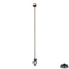 LED wall-mounting pole light Gemini 360° black colour Trem L8001100