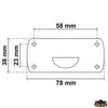 Led folding pole light Gemini 360° white color height 600 mm - H mm 600 - Description 360° Foldable - For boats <20 - Colour: White [L7401610]