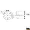 Led flat-mounting pole light Gemini 360° white color height 1000 mm - H mm 1000 - Description 360° flat bayonet - For boats <20 - Colour: White [L7400100]