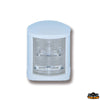Croce del Sud halogen light 12V white color - Body color White - Left model - Degrees 112.5° - Red Glass - For boats								

								<12 [L3674532]