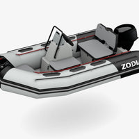 Zodiac MINI OPEN 3.1 Dark Grey Hull with Neo Arctic Grey/Neptune Grey Tubes and Mercury 20HP engine