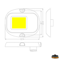 1 led round underwater light - White light color 12000K - Watt 30 [L4474101]