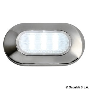 Oval, 6-led courtesy light blue