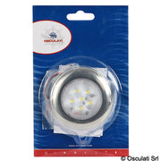 Ceiling light SS ring 6 LEDs blue