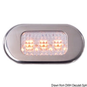 Polycarbonate courtesy light 3 yellow LEDs