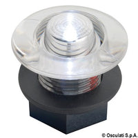 Clear polycarbonate courtesy light w/white LED