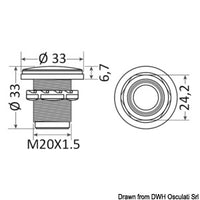 LED courtesy light recess mounting blue