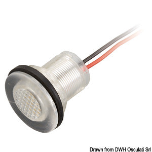 LED courtesy light recess mounting white