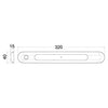 Free-standing LED light chromed 310x40x11.5 mm
