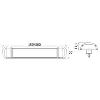 LED light 12/24 V 1.8 W 3500 K flat version