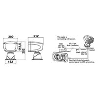 LED electric exterior spotlight 24 V