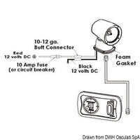 SS electrically controlled spotlight 12 V