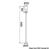 Articulated LED spolight for bedhead and chart table