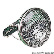 SS crosstree light w/ball-socket joint 12 V