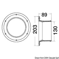 Twin recessed stern lights 24V