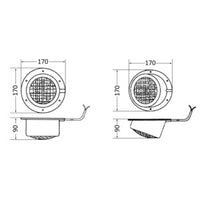 Platform ABS beam light inclined version 12 V 35 W