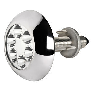 Underwater light w/6x3W white LEDs with studs