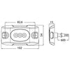 Underwater LED light 12/24V blue
