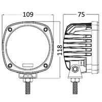 HD LED adjustable light for A-frame 50 W 10/30 V