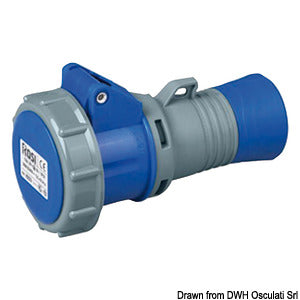 Standard power plug 3-wire female IP67 16A