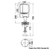 DHR light adjustable from inside 24 V 185 mm