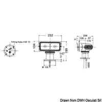 Sanshin swivelling light 12 V 55 W