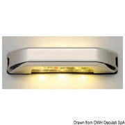 LED courtesy light w/4 + 4 white LEDs