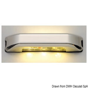 LED courtesy light w/4 + 4 white LEDs