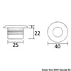 Micro LED ceiling light 1x3 W HD white