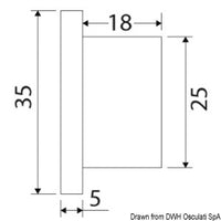 Recess LED courtesy light 12/24W 3W white