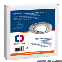 Recess swivelling LED light, warm light 2W