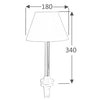 Pull-out table lamp