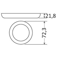Aruba reduced recess LED light round