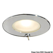 Atria II LED recess ceiling light mirror-polished IP40