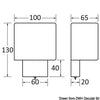 Vertical mounting lamp chromed brass w/switch