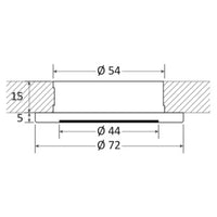 Polis reduced recess LED light white/red dimmable