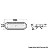 Bimini compact overhead 8 HD LEDs Flat bottom with switch