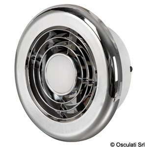 Recess-fit LED spot light w/extractor fan 12V