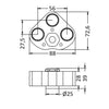 Underwater LED light 12/24 V RGBW