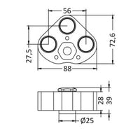 Underwater LED light 12/24 V RGBW