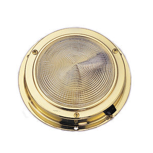 Brass recessless ceiling LED light 138 mm