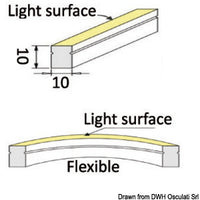 Neon Light flexible LED strip 12V blue 12W