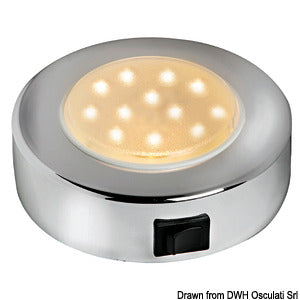 Batisystem Sun spotlight chromed ABS 10 LEDs