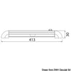Turnstripe 16-LED track light, rotating version