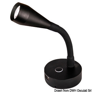 BATSYSTEM Leis LED black spot light 12V 3W