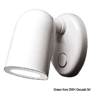 Batsystem Tube halogen spotlight ABS white