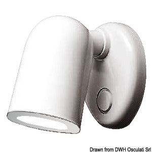 Batsystem Tube spotlight white ABS 12 LEDs