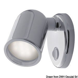 Batsystem Tube spotlight chromed ABS 12 LEDs
