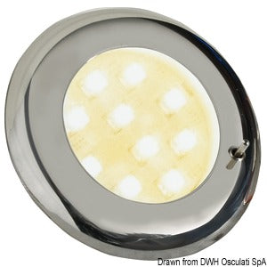 Batsystem Nova 2 LED ceiling light chromed switch